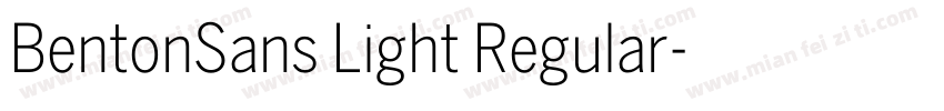 BentonSans Light Regular字体转换